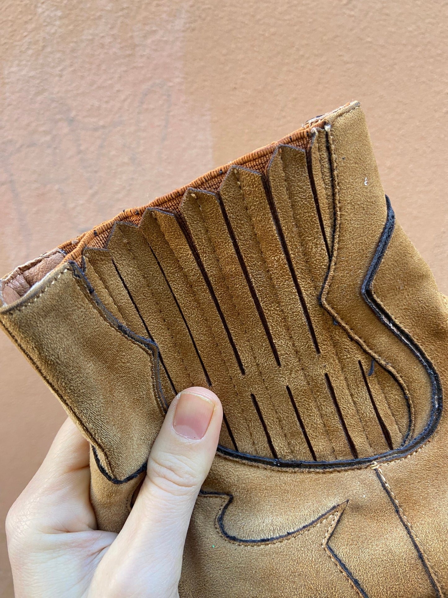 Stivaletto texano scamosciato