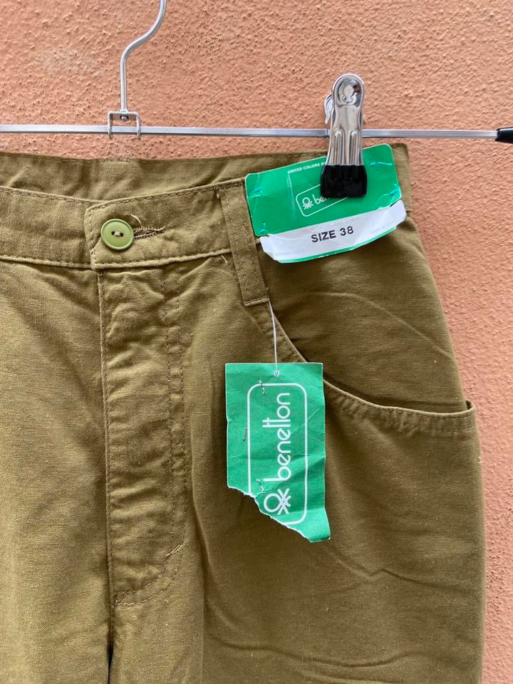 Pantalone Benetton vintage xs kaki