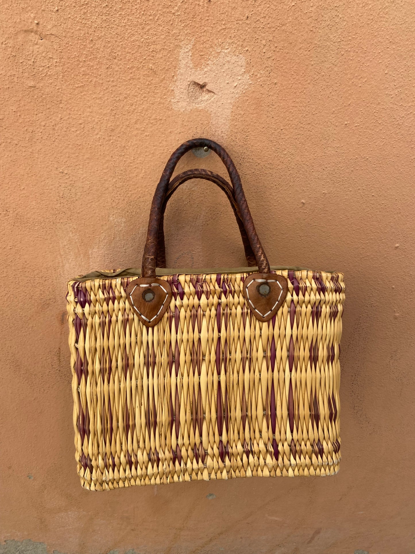 Bauletto paglia vintage