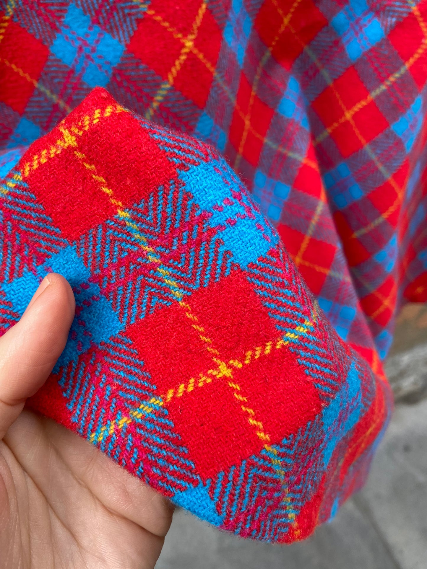 Midi tartan lana M