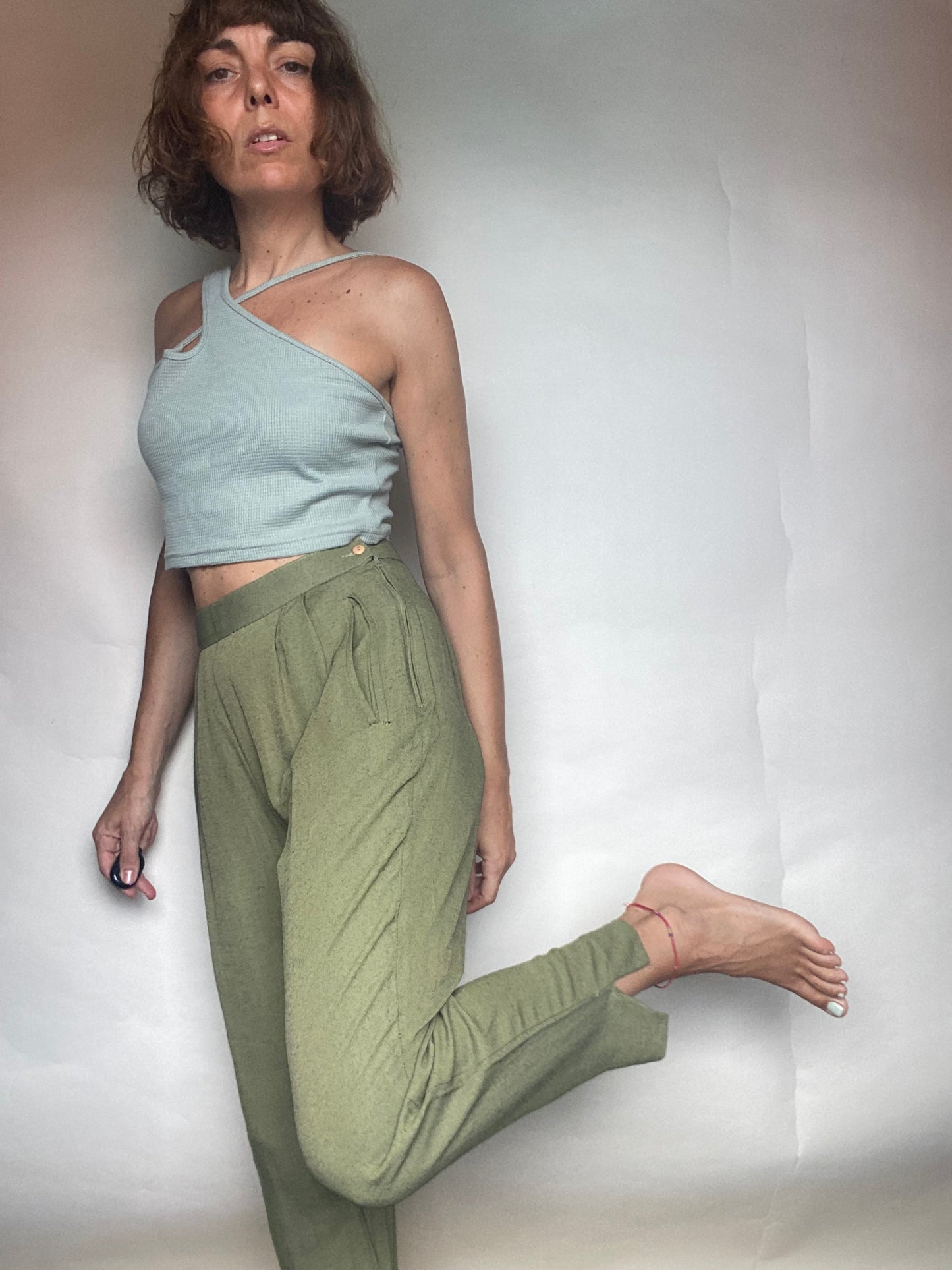 Pantalone verde kaki