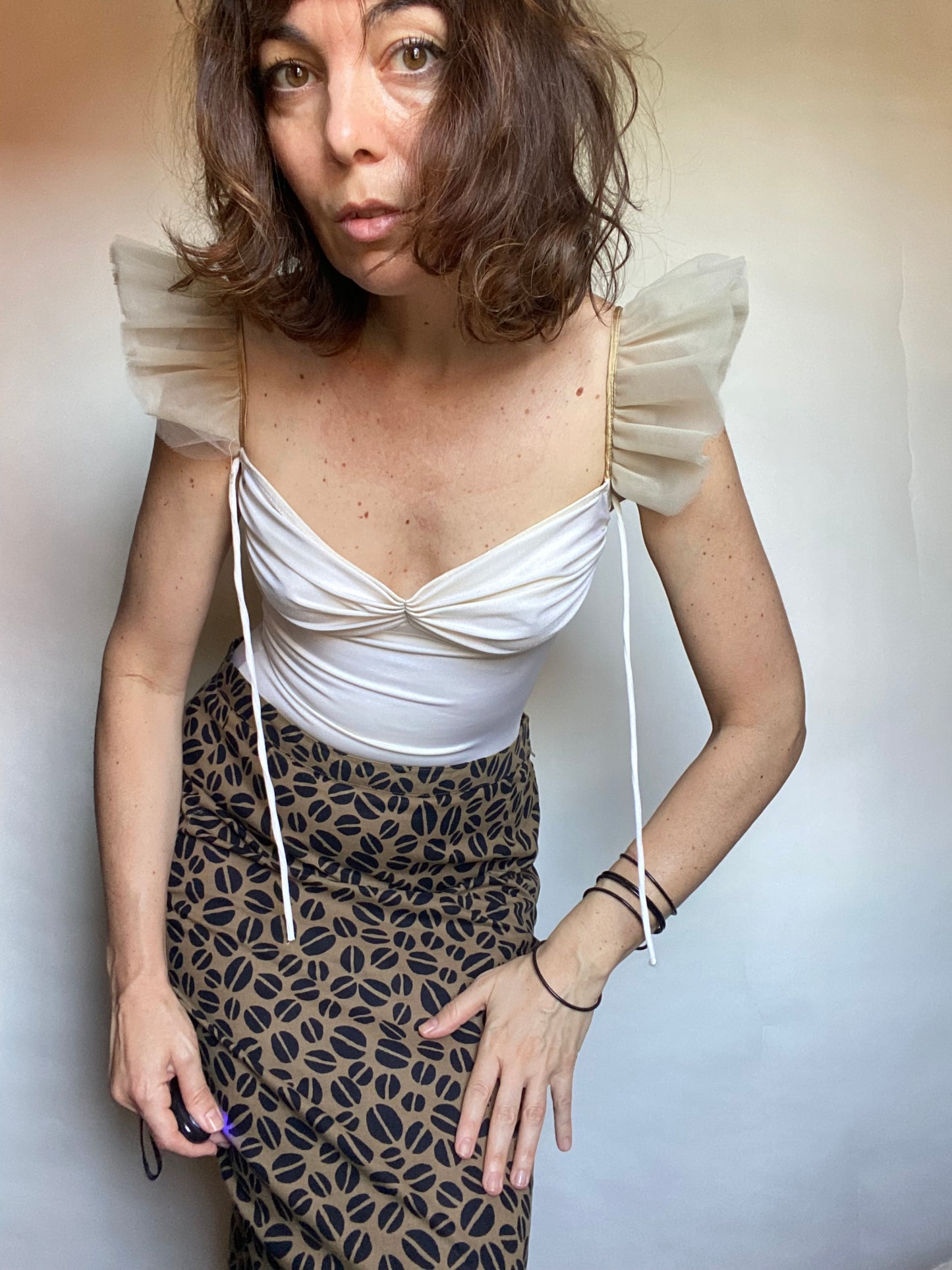 Costume con maniche tulle