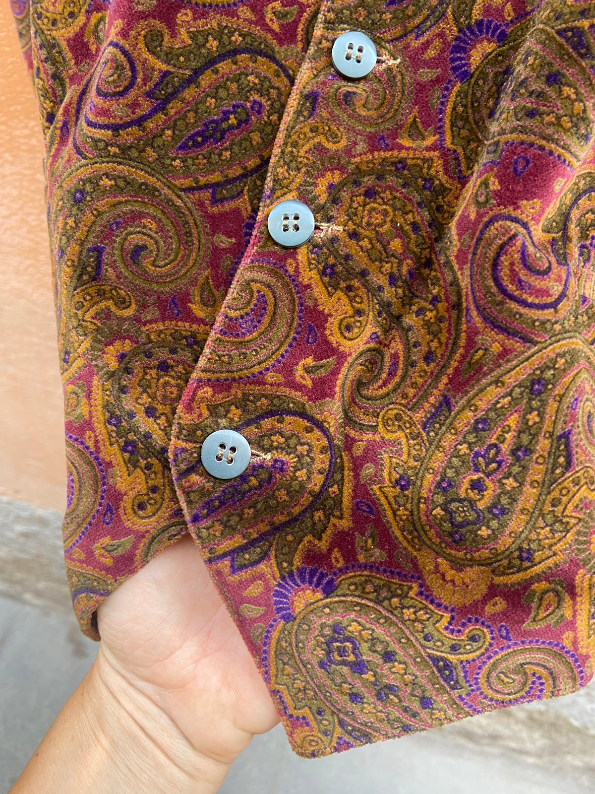 Gilet velluto marrone