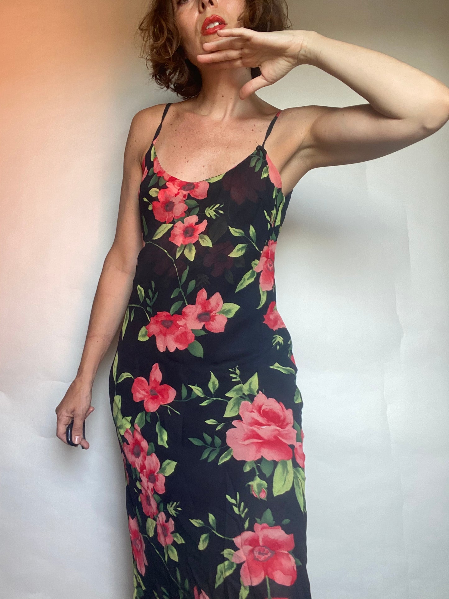 Slip dress flower