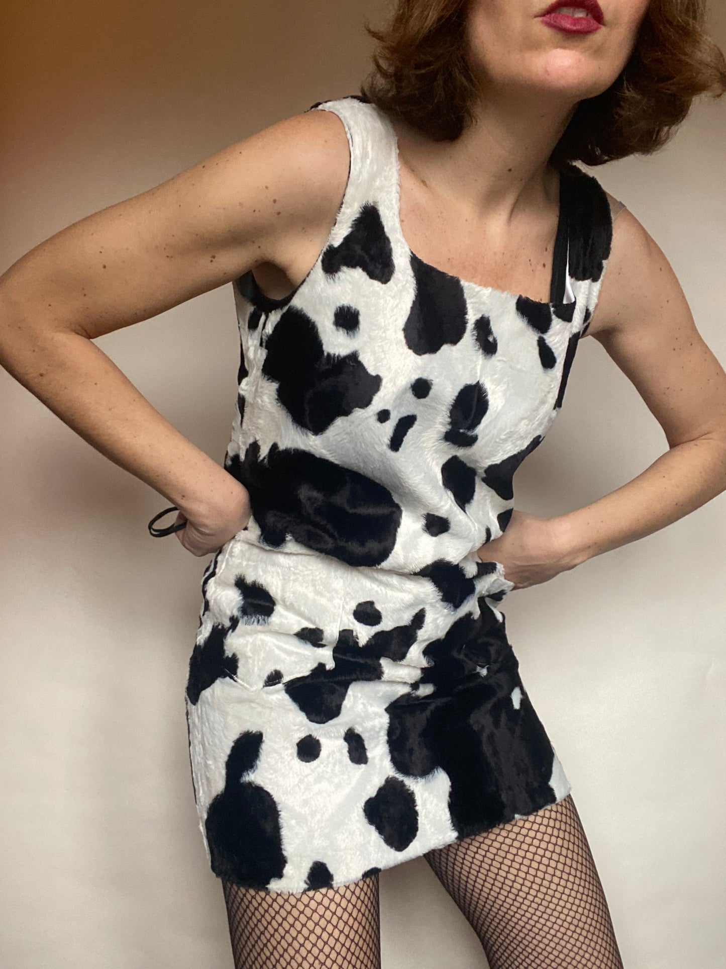 Mini dress maculato Sisley vintage