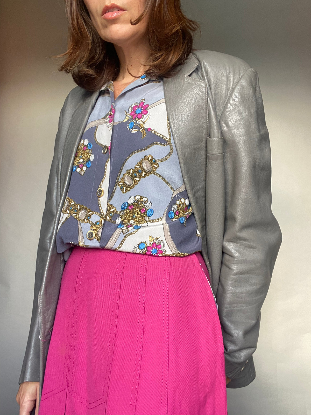 Blazer pelle vintage
