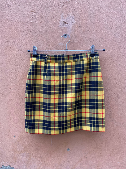 Mini tartan giallo