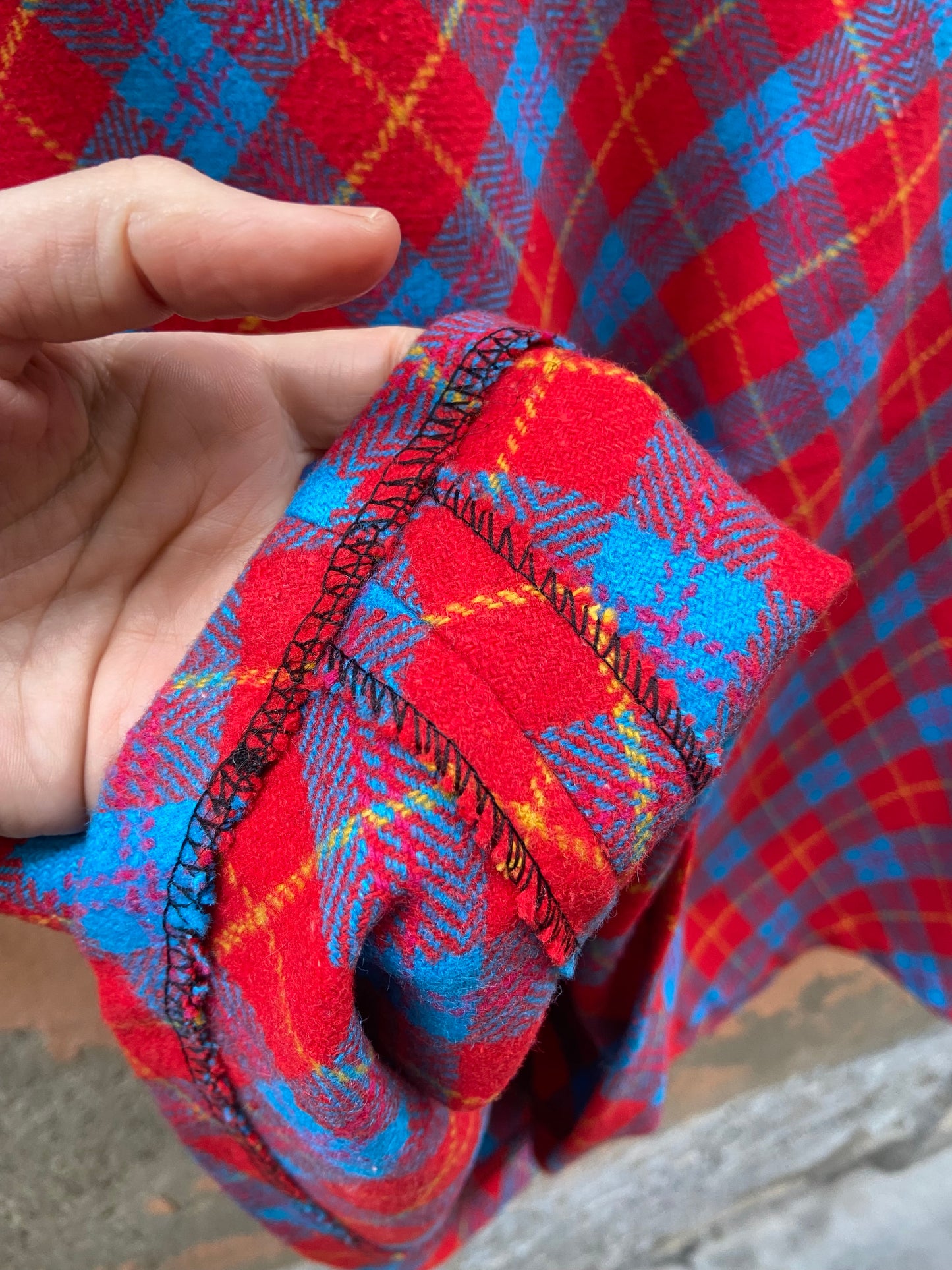 Midi tartan lana M