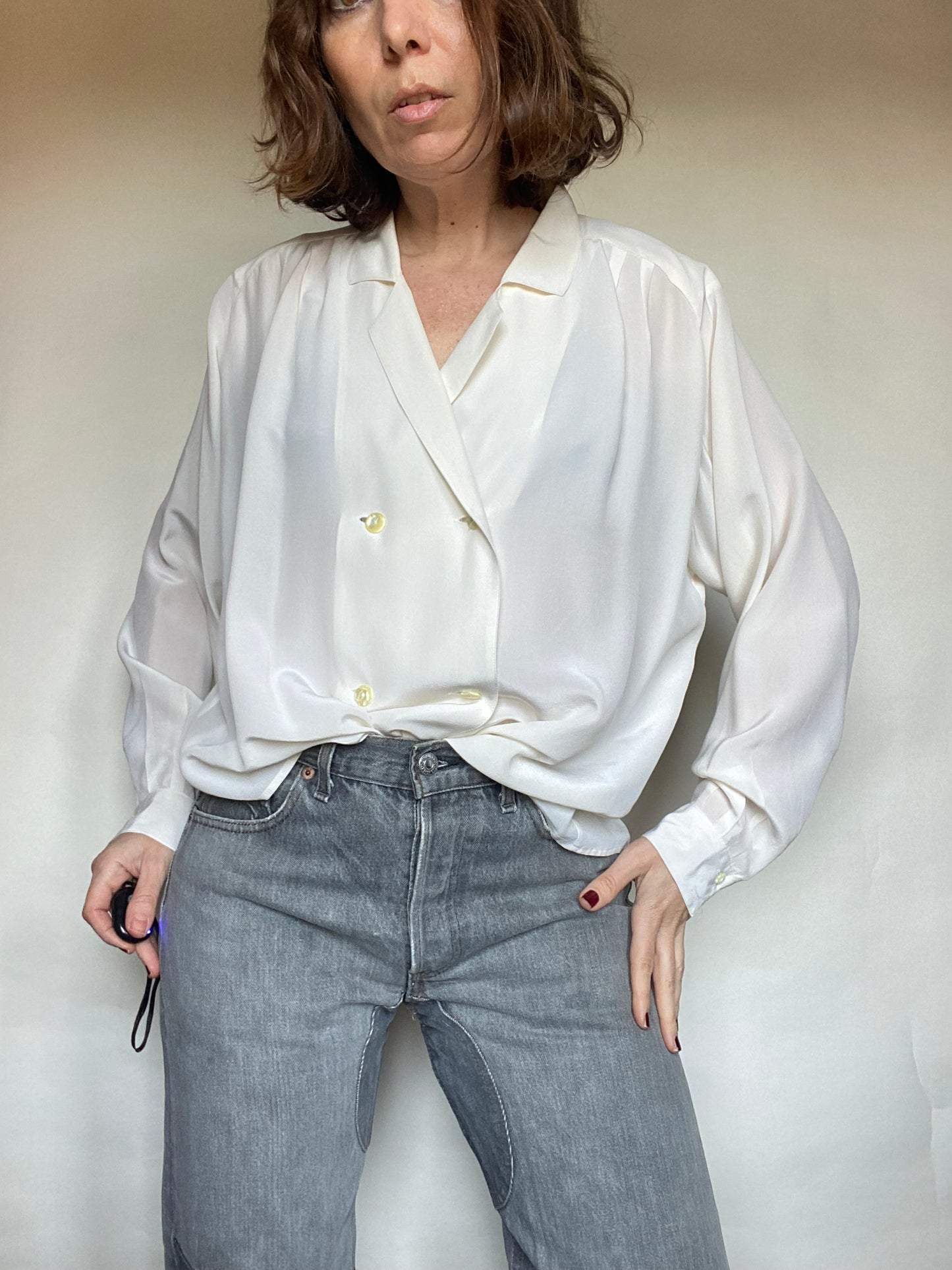 Camicia seta doppiopetto