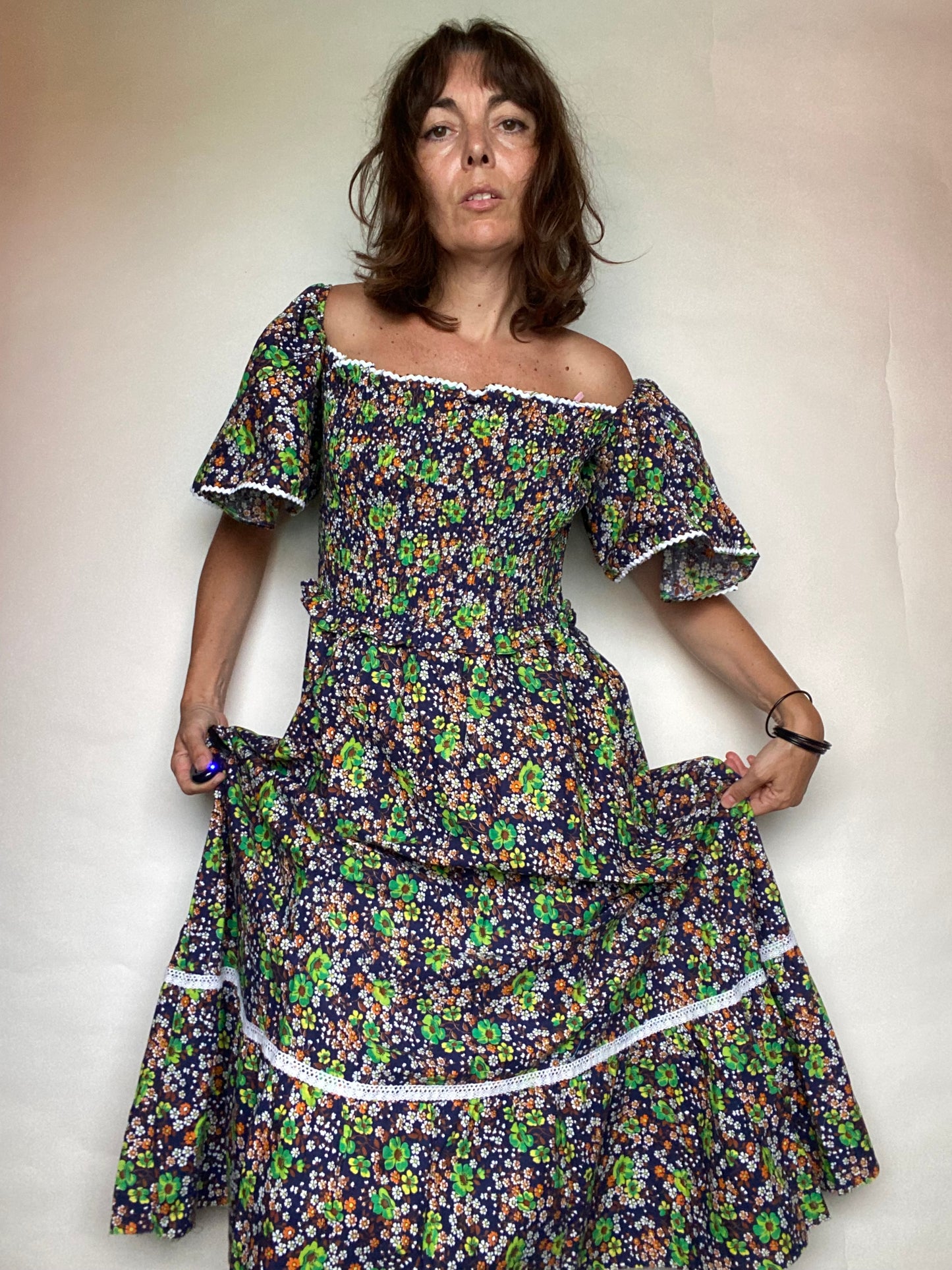 Abito 70s floreale