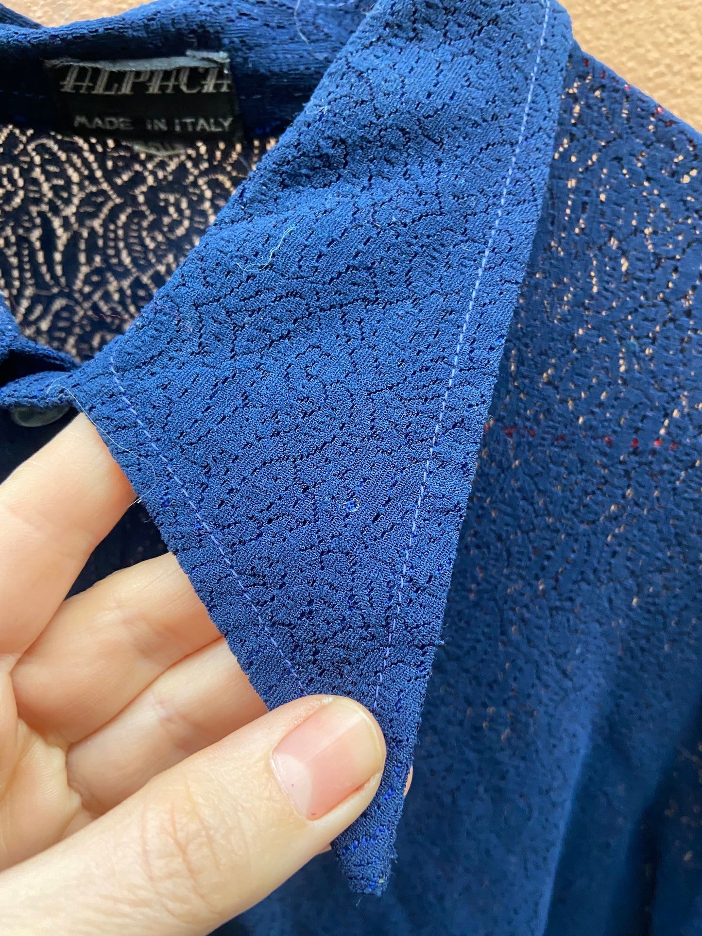 Camicia pizzo anni 70