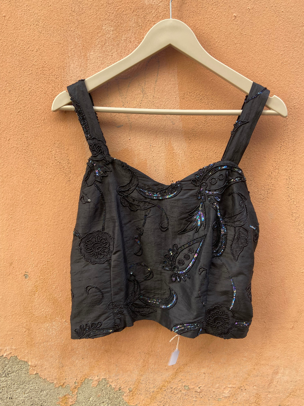 Twinset sartoriale con pailettes