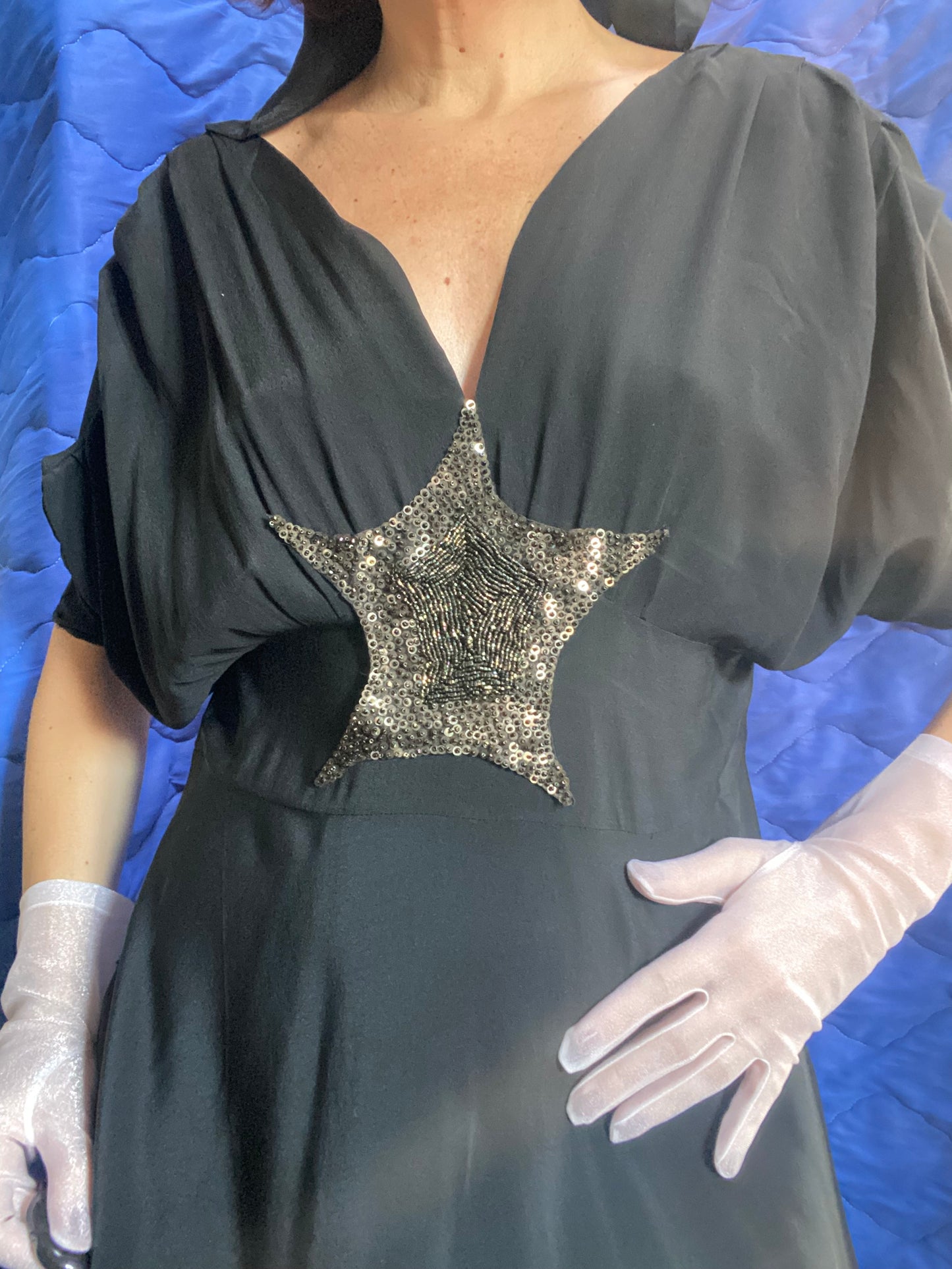 Guanti vintage trasparenti