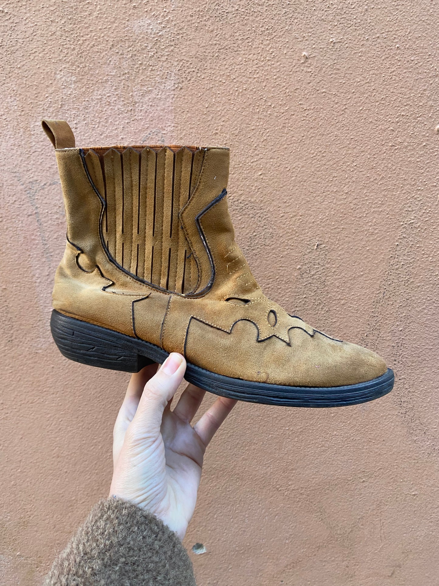 Stivaletto texano scamosciato