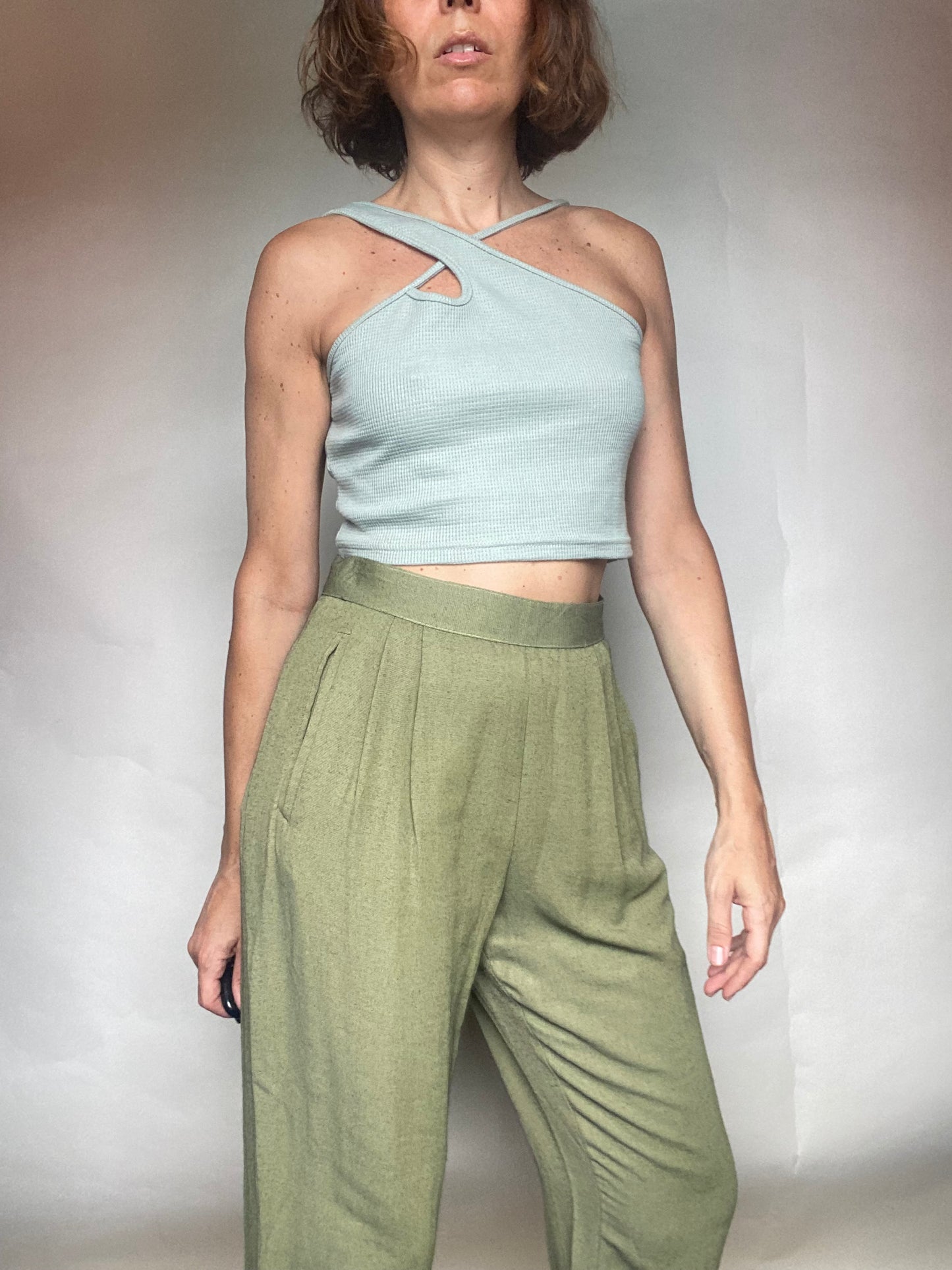Pantalone verde kaki