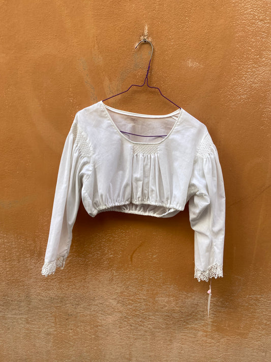 Camicia crop tirolese s
