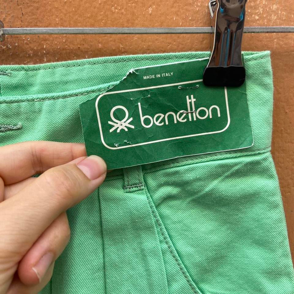 Pantalone Benetton vintage xs menta