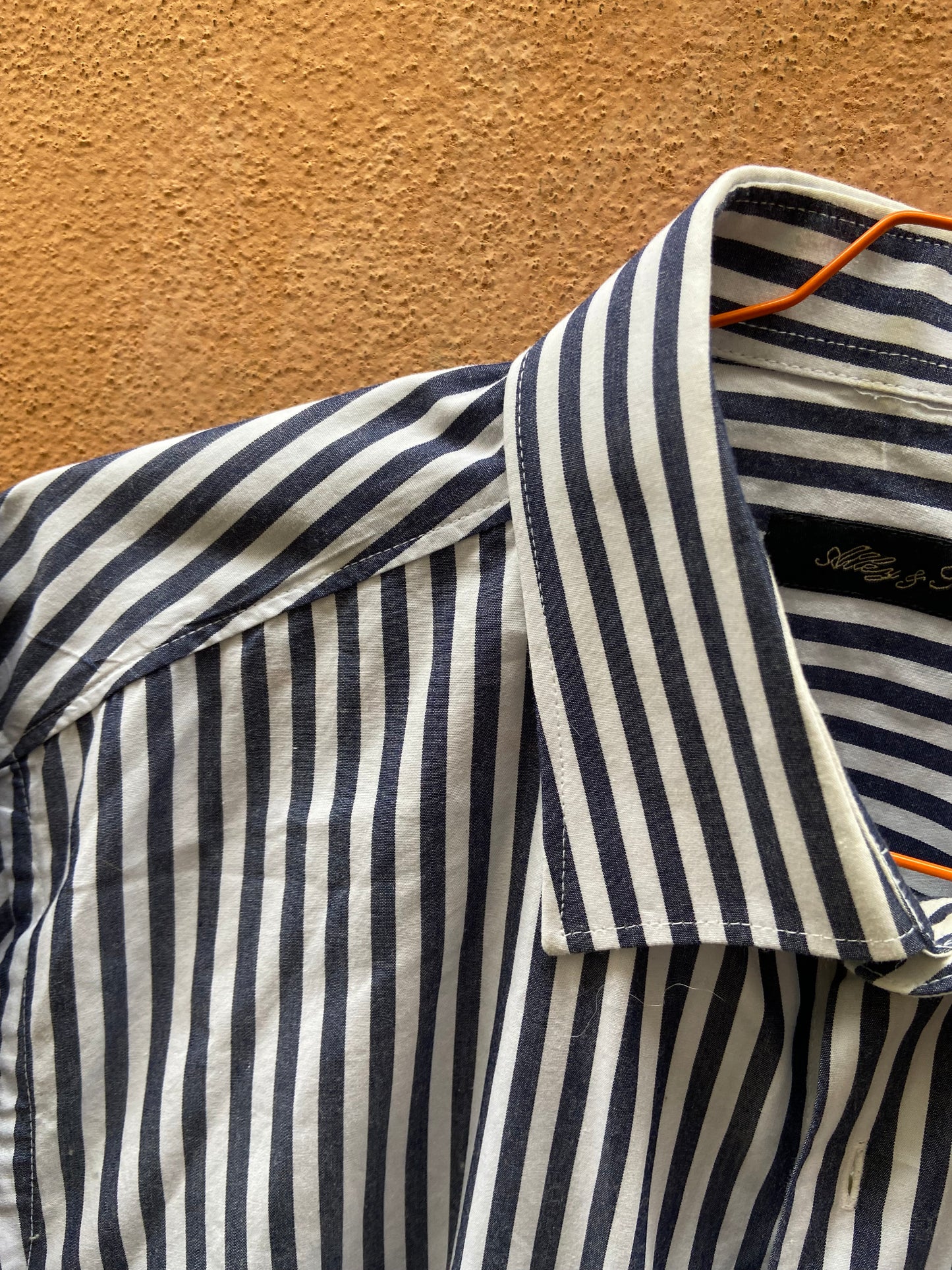 Camicia righe unisex cotone