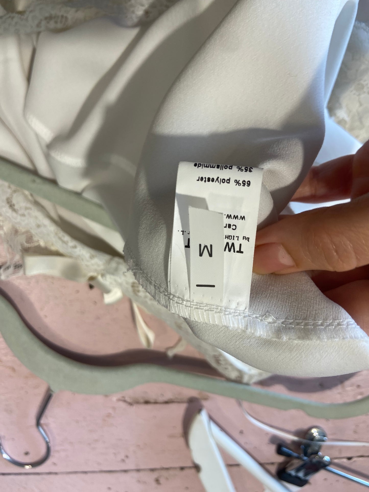 Twinset slip dress bianco