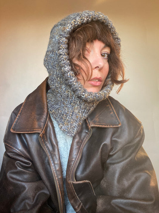 Balaclava mélange grigio