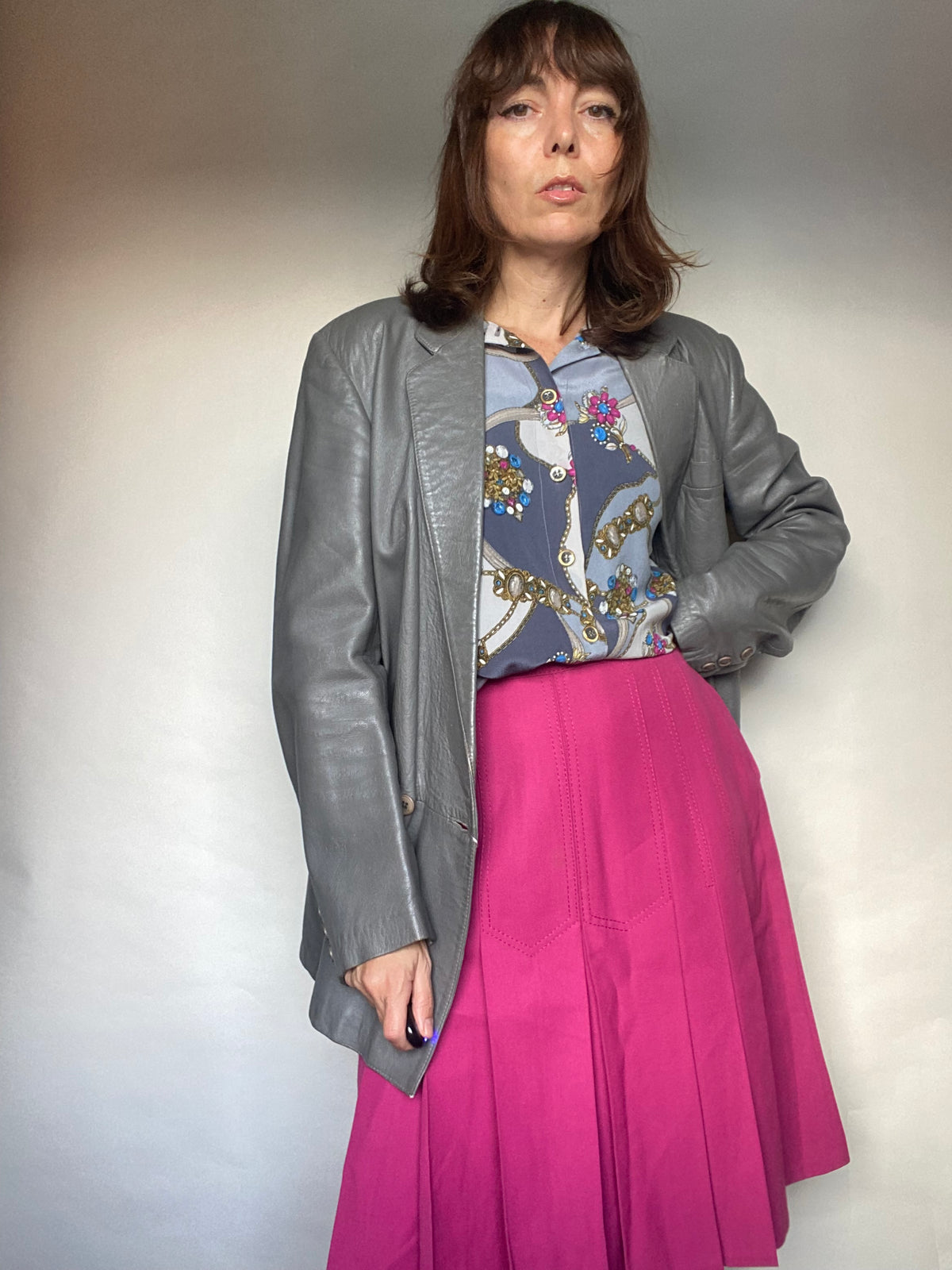 Blazer pelle vintage