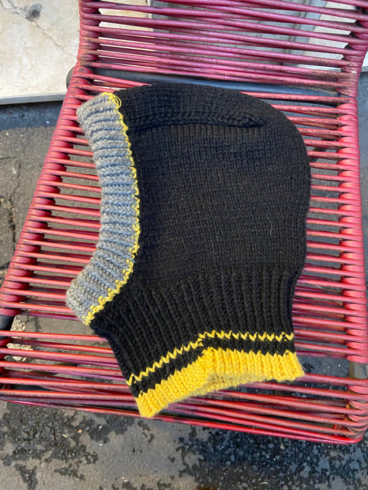 Balaclava nero giallo grigio
