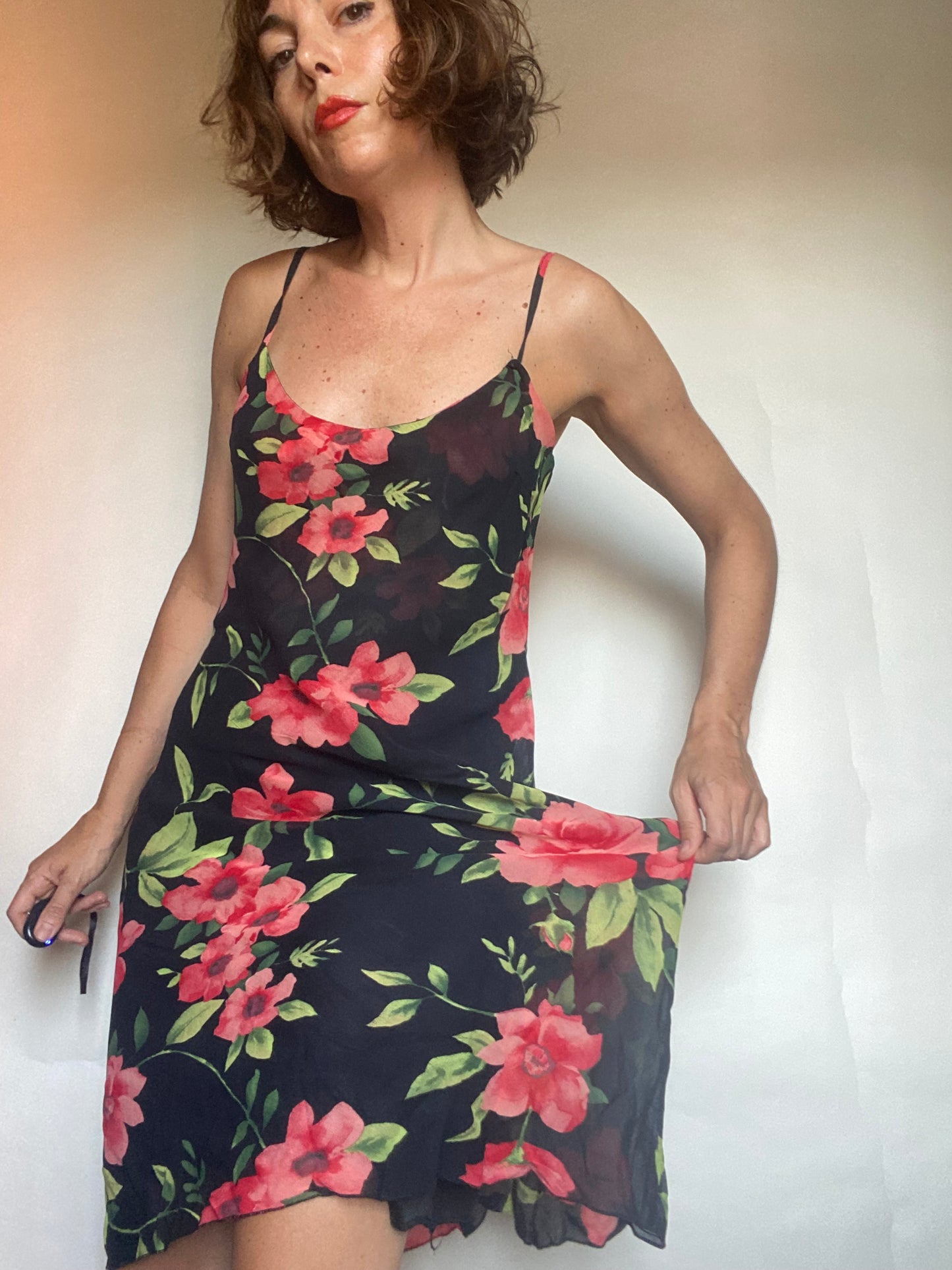 Slip dress flower