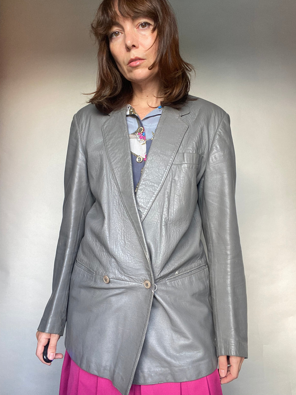 Blazer pelle vintage