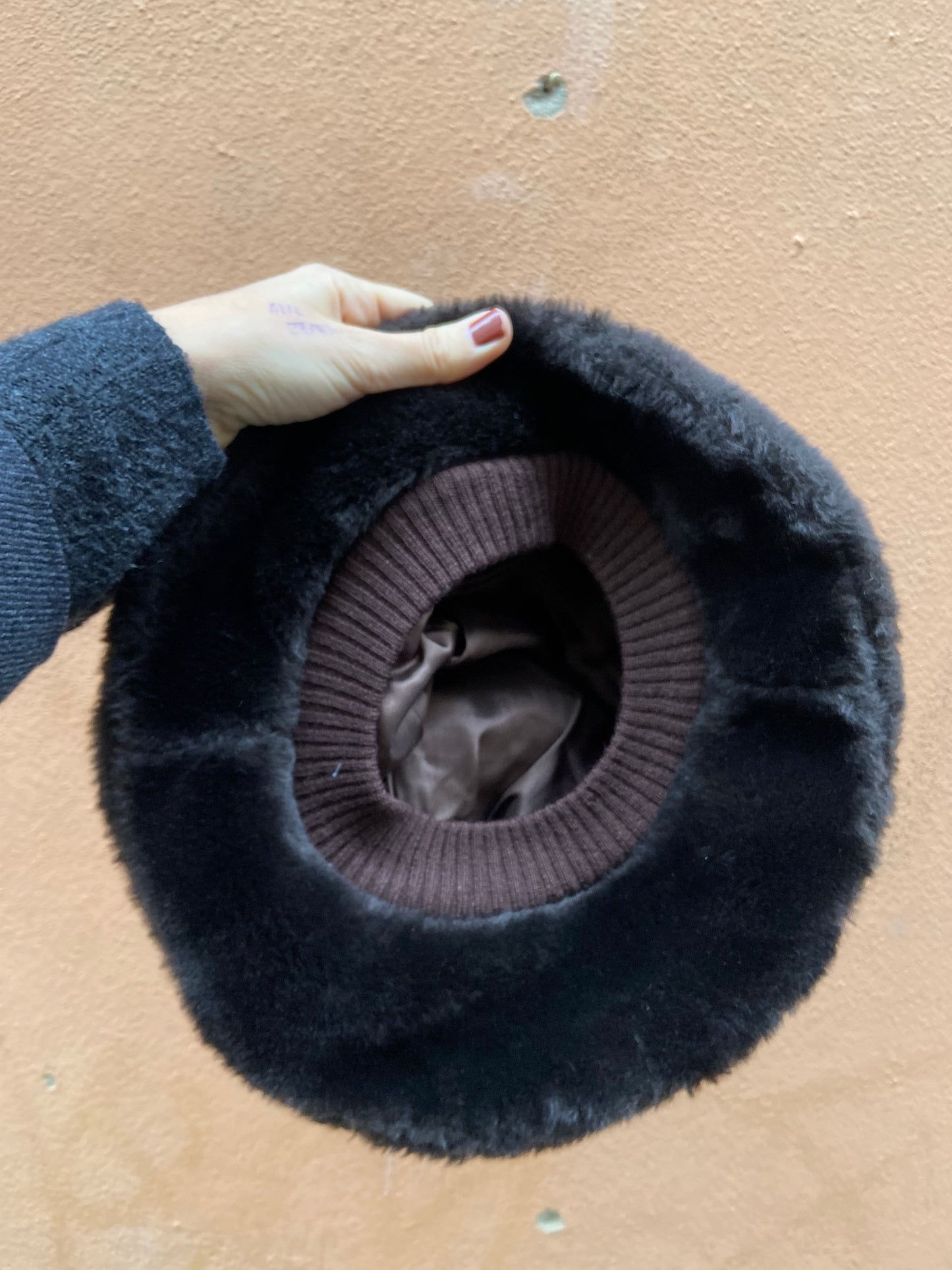 Cappello ecopelliccia 70s