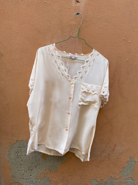 Camicetta seta scollo V