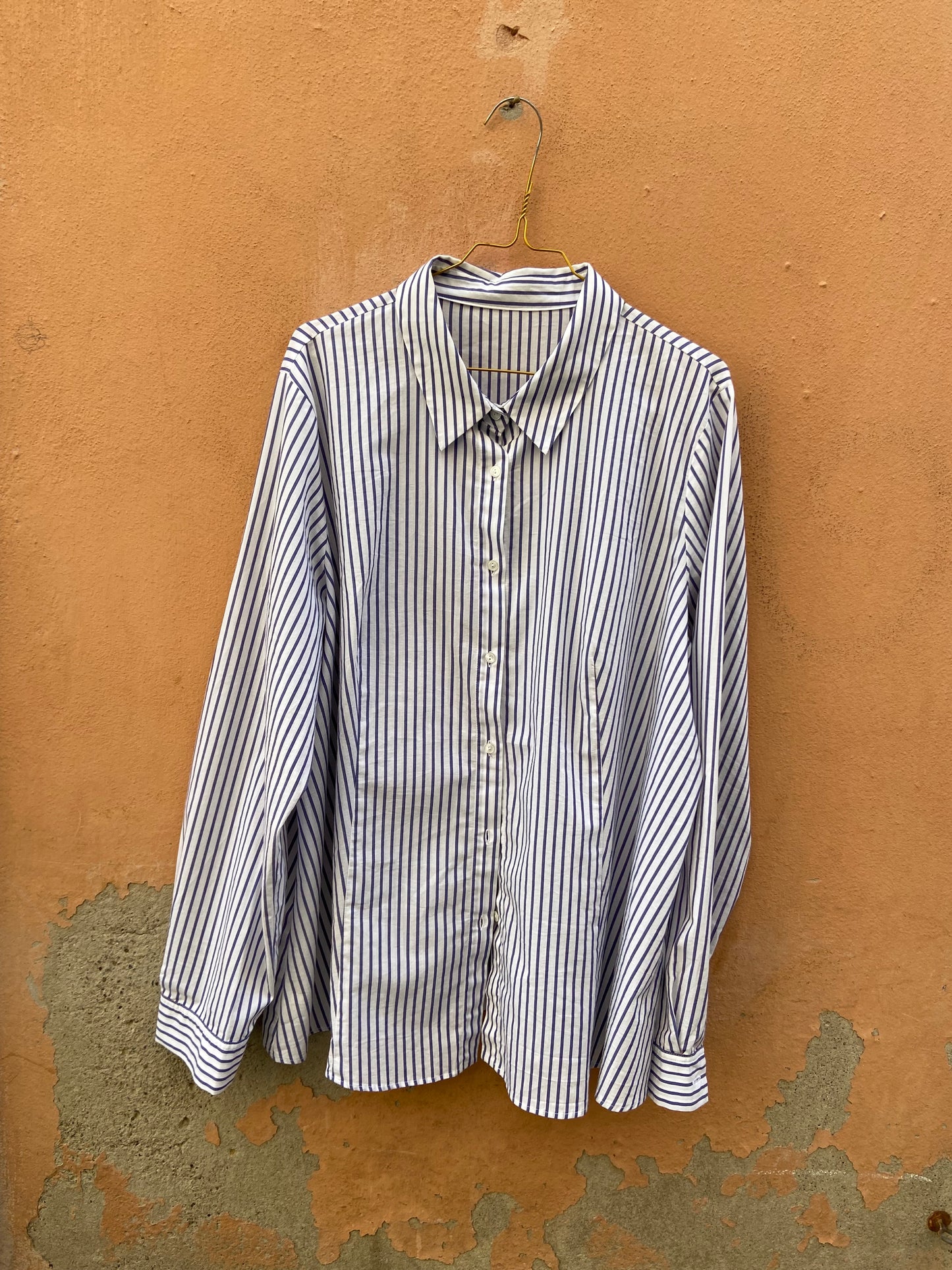 Camicia righe blu rosso
