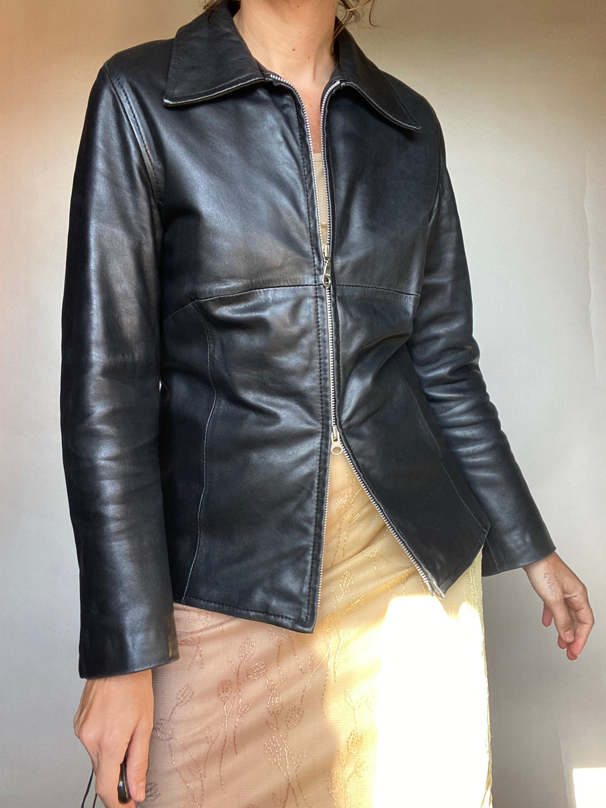 Giacca pelle y2k