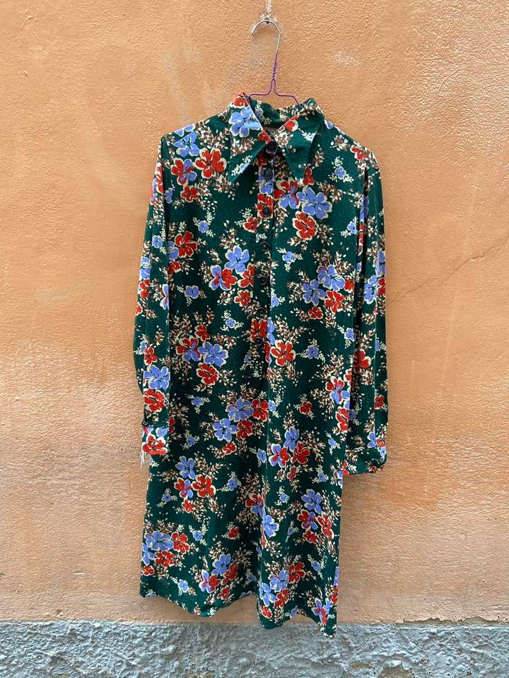 Abito floreale anni 70