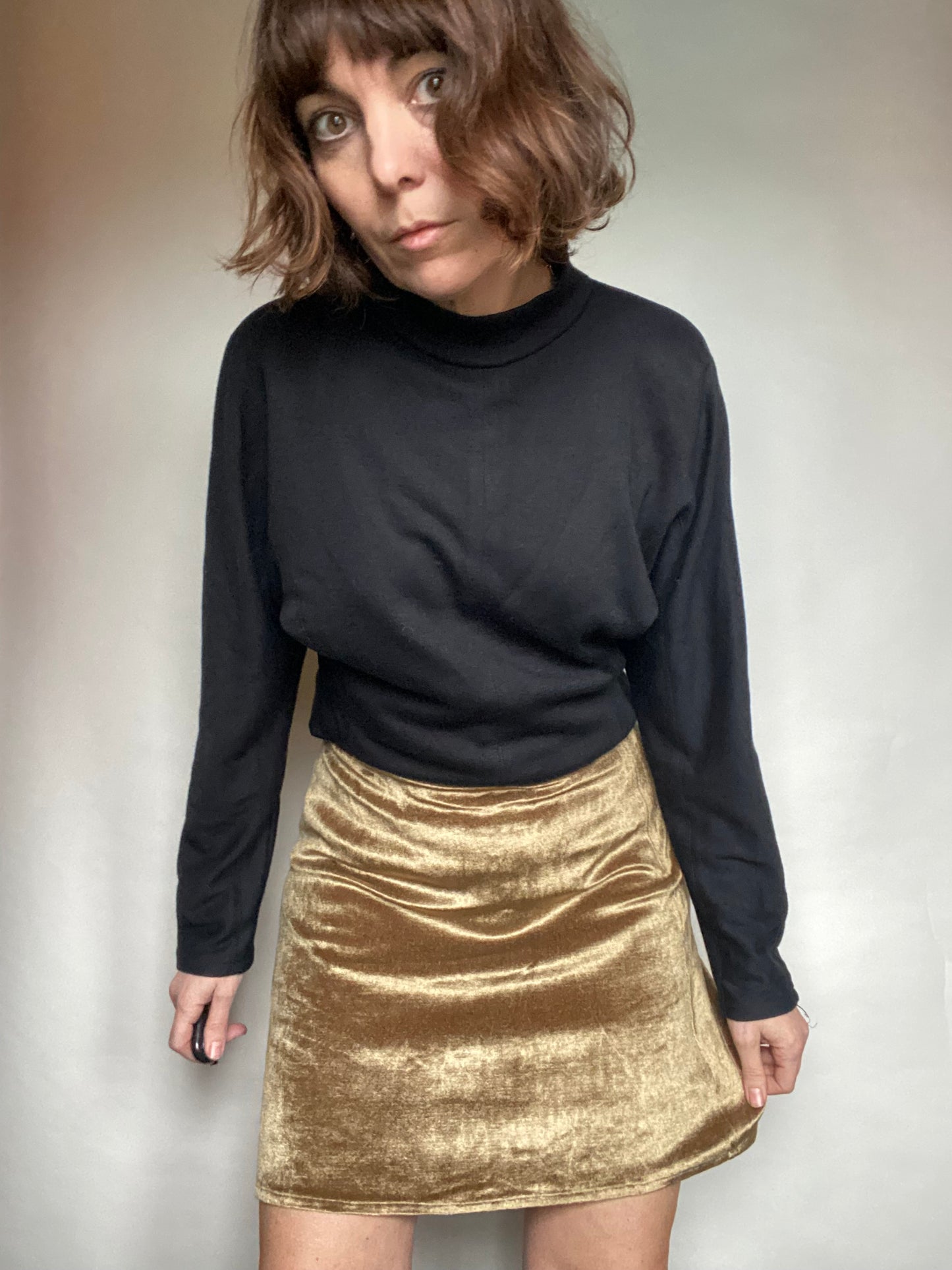 Mini Stefanel velluto liscio