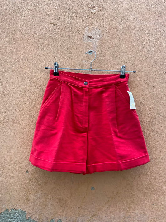 Bermuda fustagno rosso