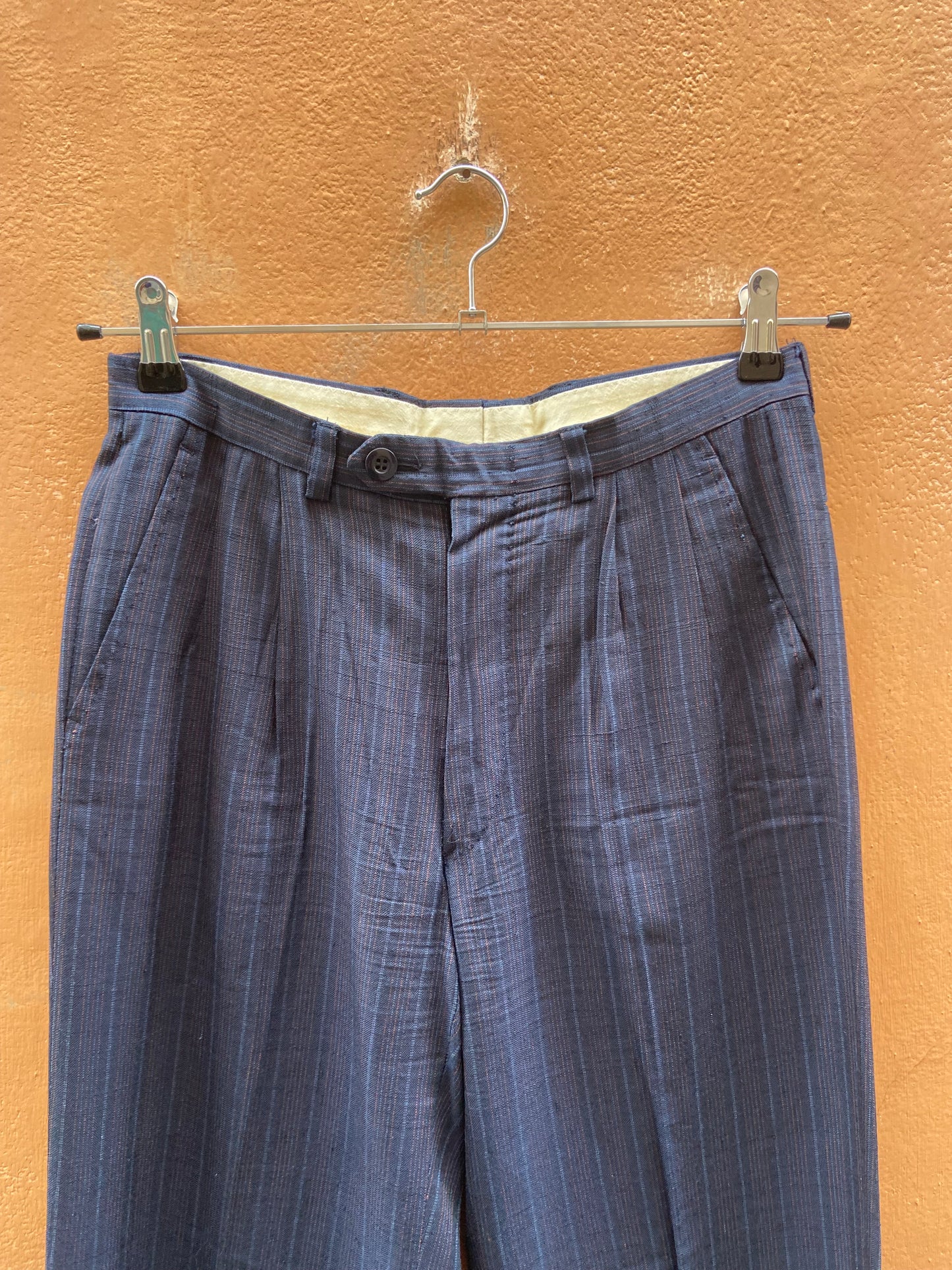 Pantalone taglio maschile gessato L