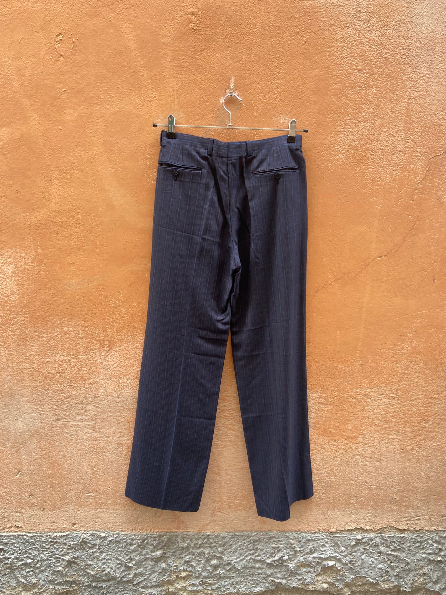 Pantalone taglio maschile gessato L