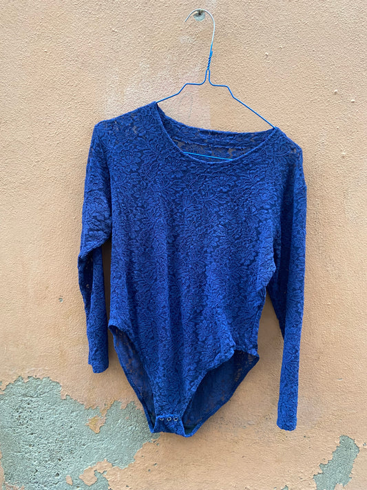 Body pizzo blu