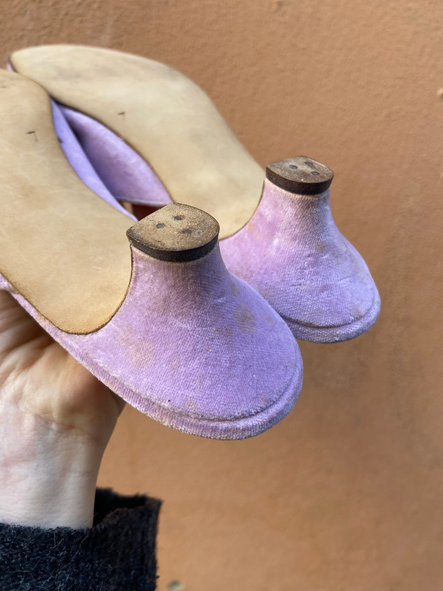 Mules lilla vintage