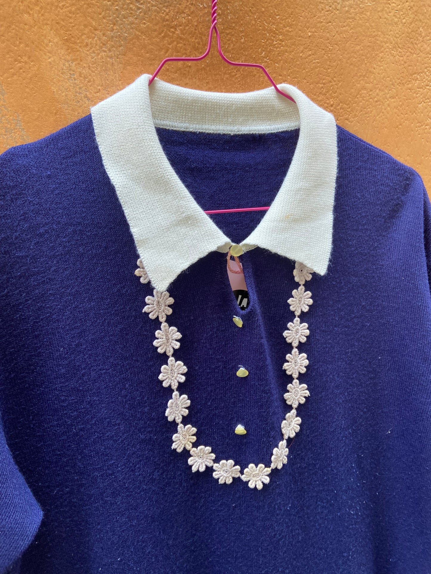 Abito blu margherite