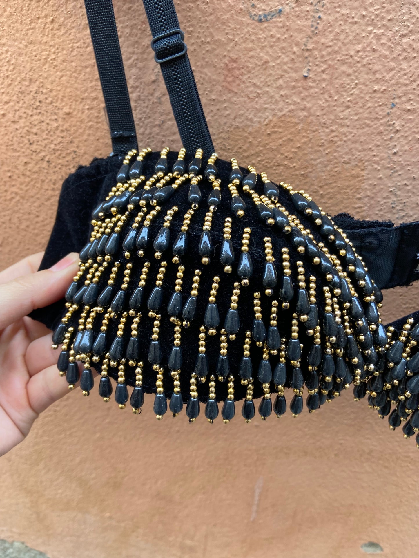 Top perline vintage party