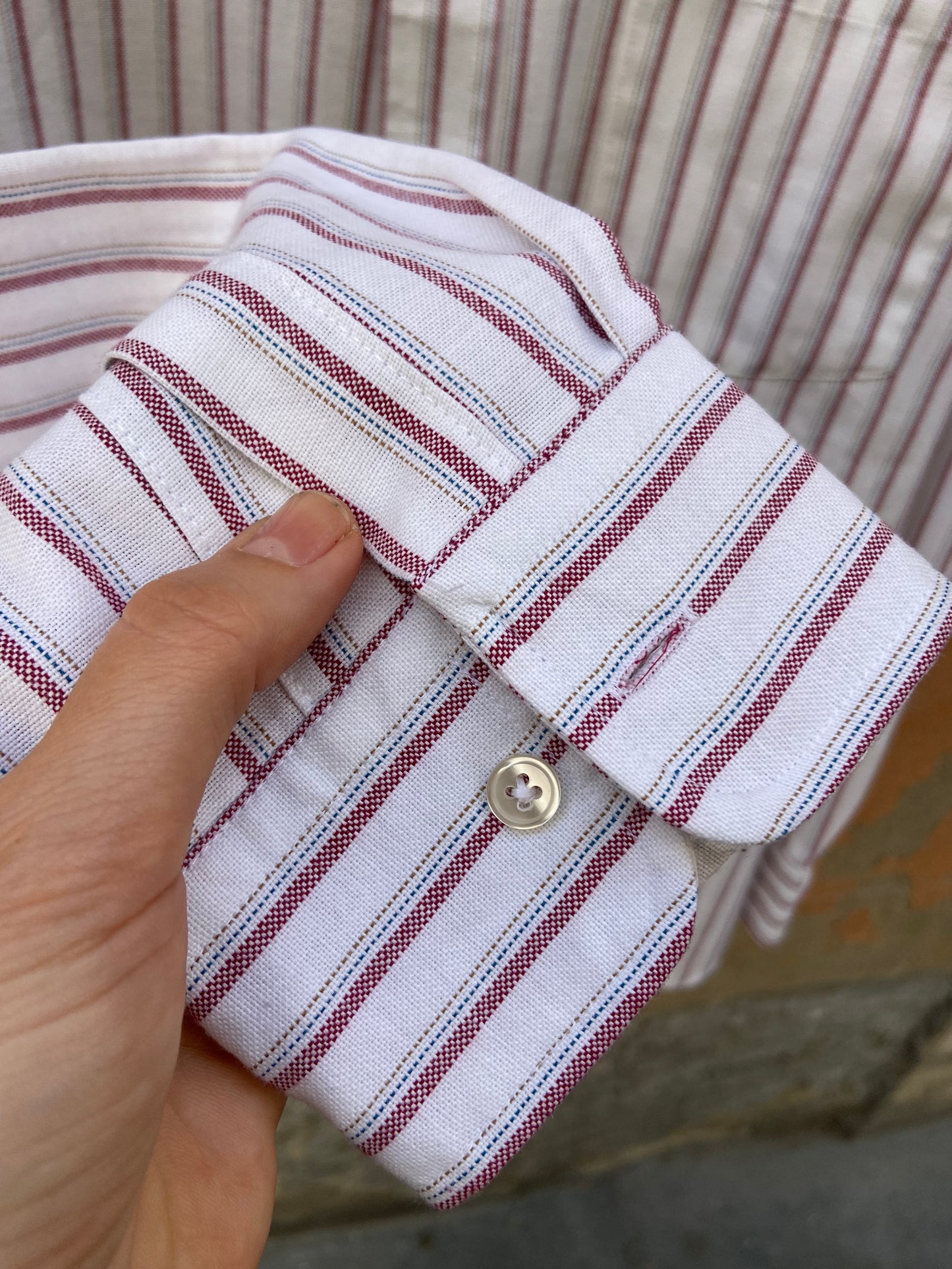 Camicia righe rossiccio