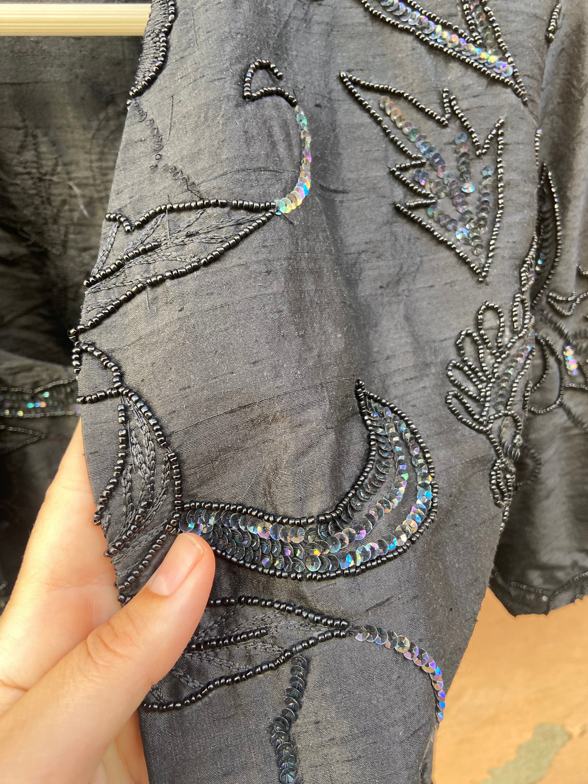 Twinset sartoriale con pailettes