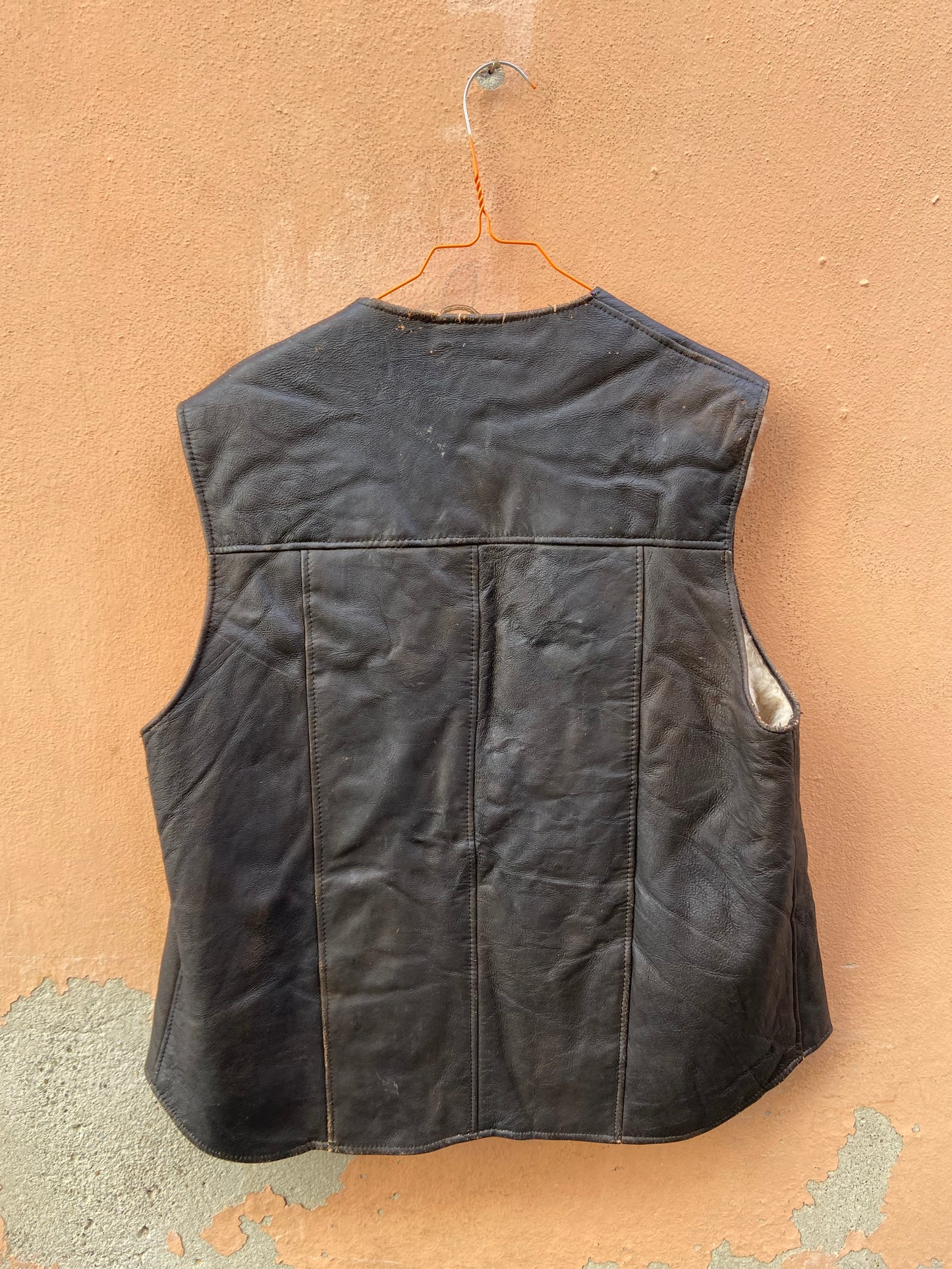 Gilet pelle interno montone