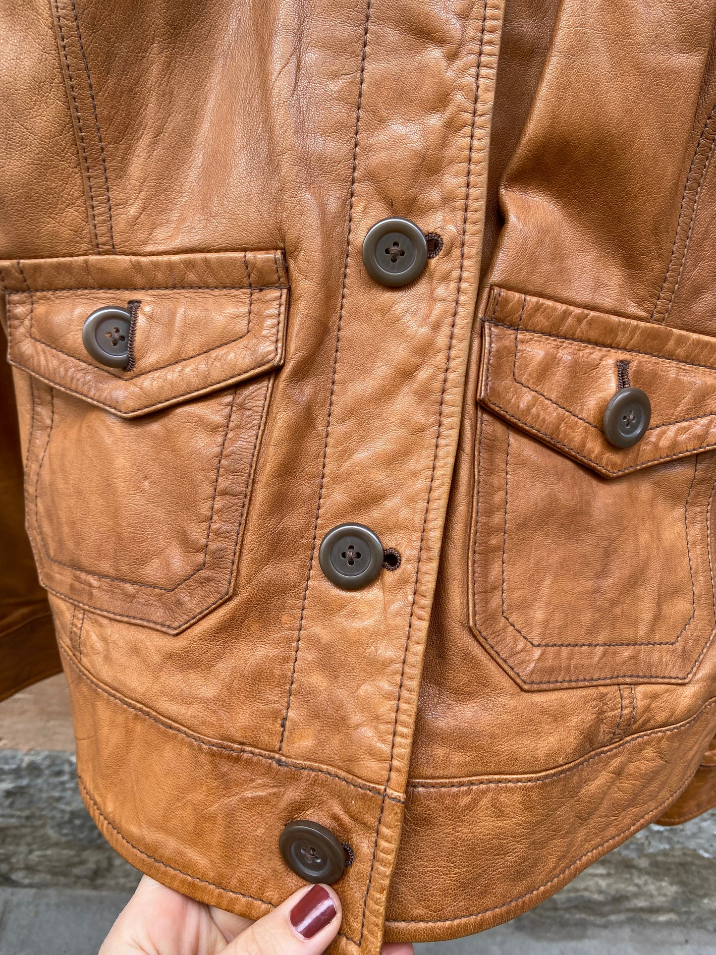 Giacca pelle Gap y2k