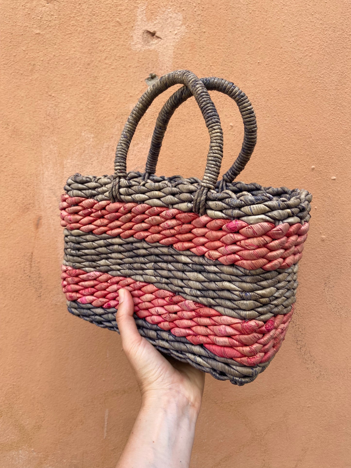 Bauletto vintage in paglia