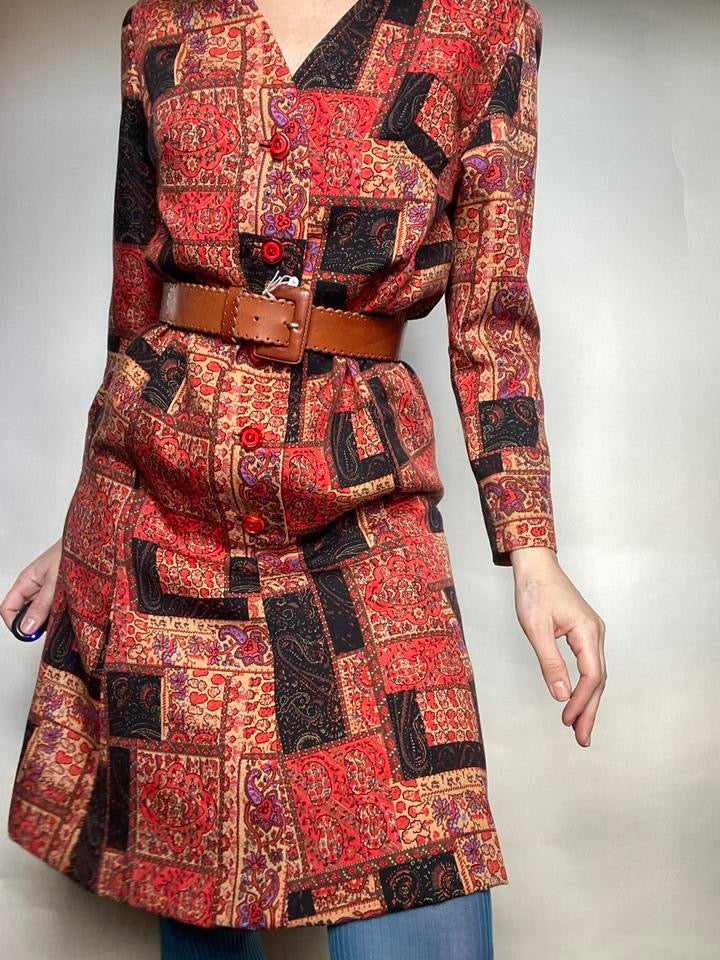 Abito patchwork anni 70