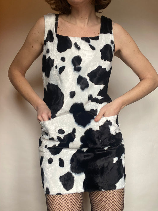 Mini dress maculato Sisley vintage