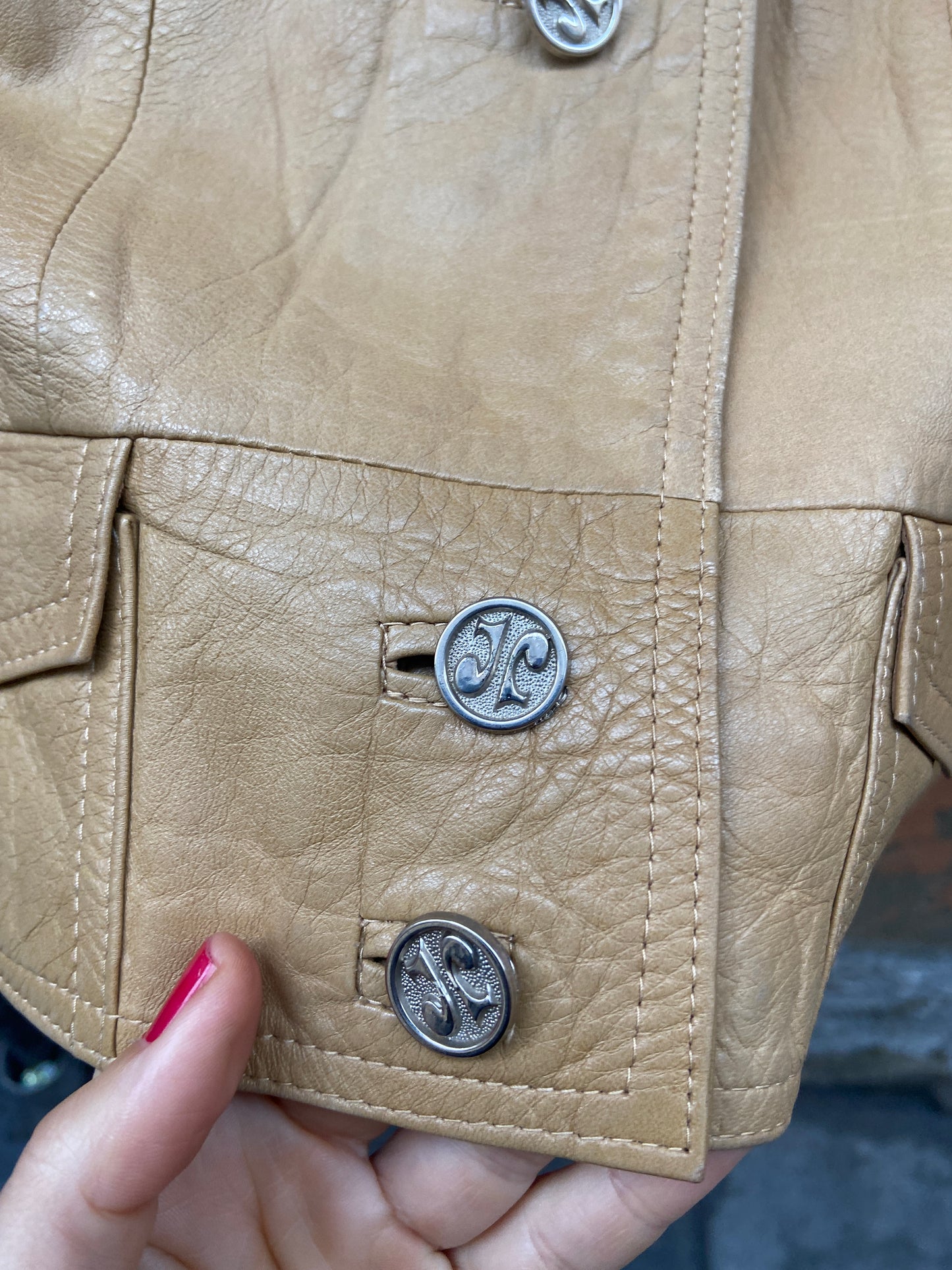 Giacca pelle 70s