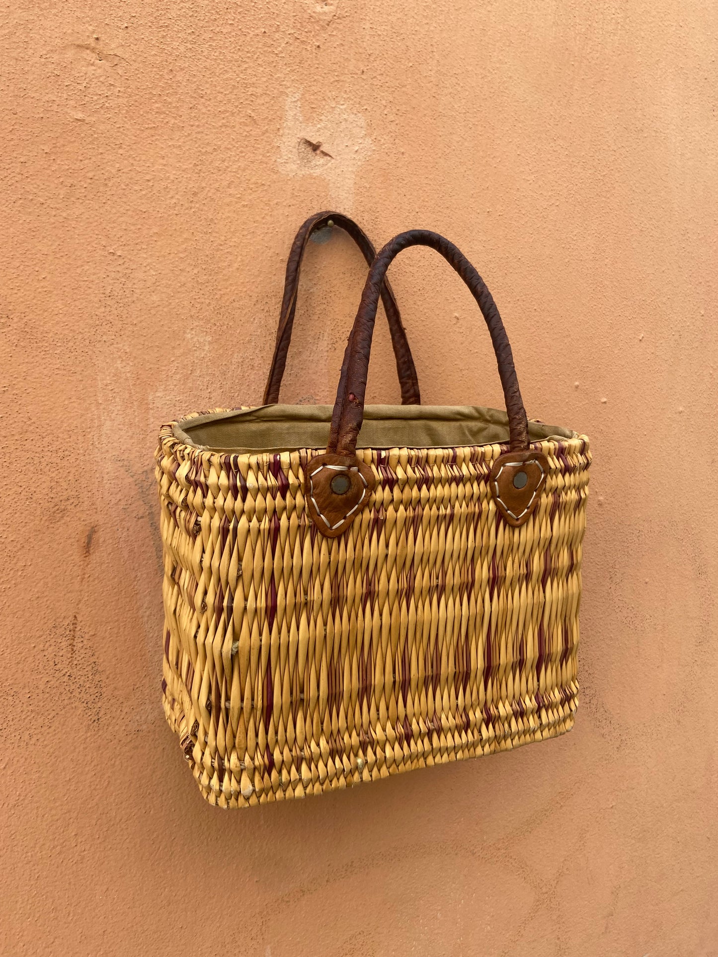 Bauletto paglia vintage